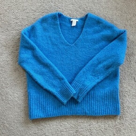 Alpaca Blend V-neck Sweater Size S - Picture 1 of 4